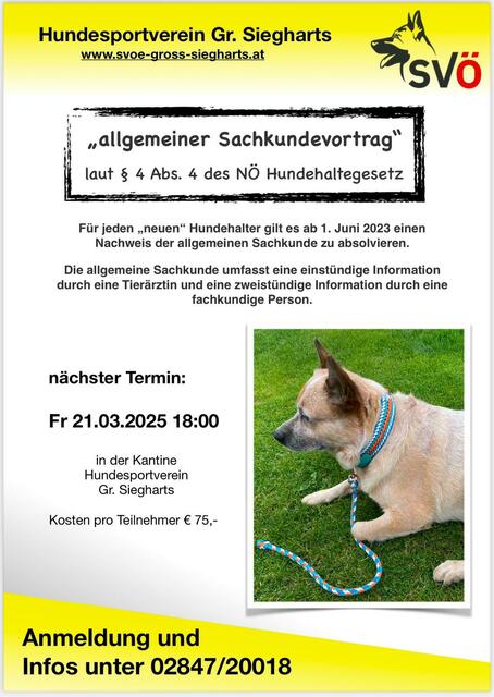 Sachkundevortrag | Foto: SVÖ Groß Siegharts