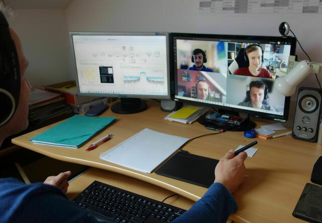 Distance Learning mit Schülern – nicht nur in der HTL-Hollabrunn. | Foto: HTL Hollabrunn