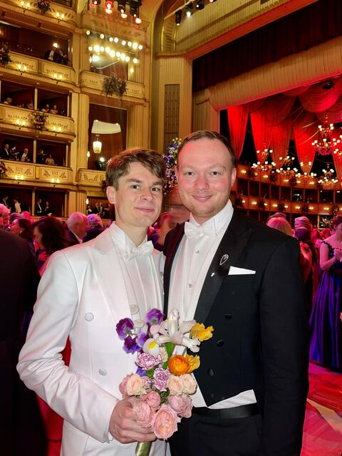 Stefan Pfister und Josef Takats am Wiener Opernball. | Foto: Privat
