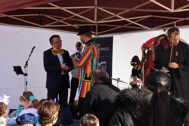 Kulturstadtrat Franz Piribauer machte sich extra fein für den Anlass. | Foto: Kathrin Schauer