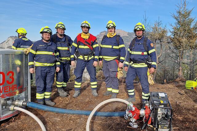 Die Mannschaft der FF Karlstein unterstützten die örtlichen Feuerwehren. | Foto: FF Karlstein