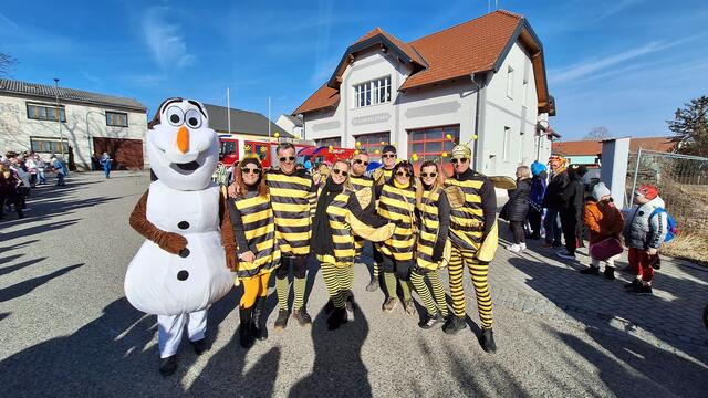 Olaf aus "Frozen" und ein Schwarm Bienen | Foto: Pfeffer