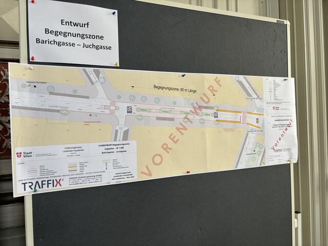 Die Vorentwürfe kann man sich im Festsaal des Amtshauses ansehen.  | Foto: Kriechbaum/MeinBezirk