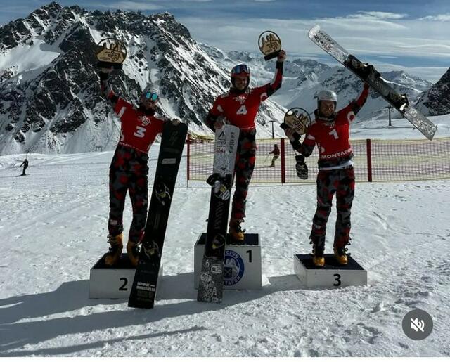Matthäus Pink siegte vor Dominik Burgstaller und Arvid Auner im Montafon. | Foto: Pink