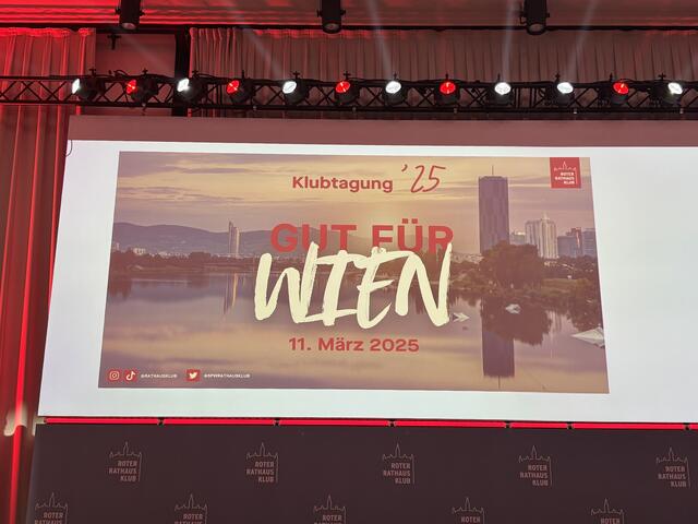 Das Motto der diesjährigen Klubtagung lautet "Gut für Wien". | Foto: Barbara Schuster/MeinBezirk