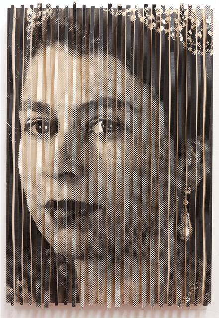 QUEEN ELIZABETH II, 2025, 85 x 60 x 10 cm, Fotoemulsion auf Holz /Acrylfarbe Original: Queen Elizabeth II, 1954, Royalty / Top Foto / APA-PictureDesk.com