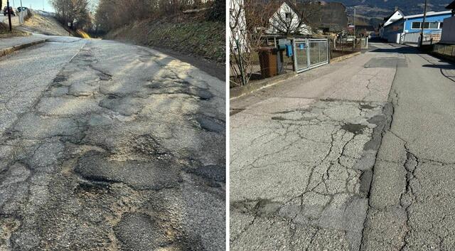 Die Straße Wölzing-Fischering in St. Andrä beim neuen Pflegeheim und die Rotkogelstraße in St. Stefan neben der Karosserie Leopold (links) | Foto: MeinBezirk.at (2)