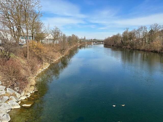 Einen Meter unter Mittelwert: Das ist die Situation an der Traun beim Angerlehner Steg am Welldorado, hinter der Messe. | Foto: MeinBezirk