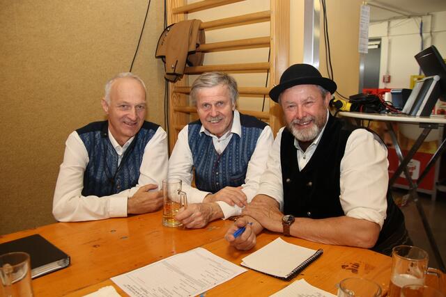 Harald Mayr, Fritz Renhart und Moderator Pepi Wimmleitner.