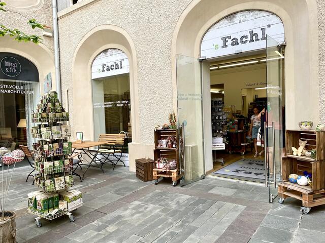 "‘s Fachl" in der Grazer Innenstadt baut aus und um. Bis Mai siedelt man dafür vorübergehend in die ehemaligen Flächen von "Konrad &amp; Fink".  | Foto: MeinBezirk.at