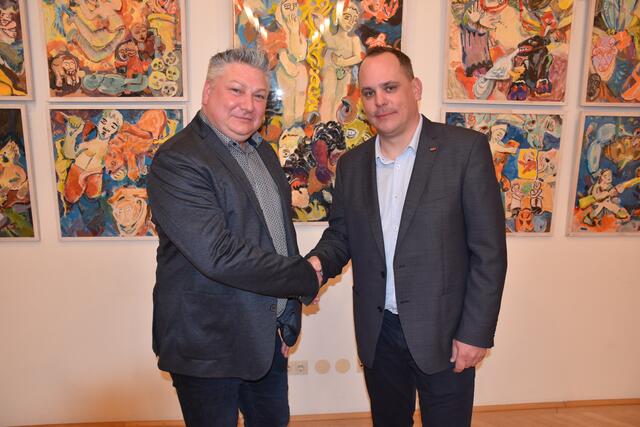Rechts Bürgermeister Team Grabern Hubert Hofstetter und links SPÖ-Vizebürgermeister Christoph Schwarz.