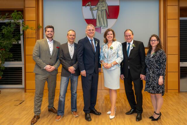 Der neue Münchendorfer Gemeindevorstand. | Foto: Hafner