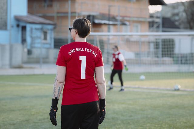 Renate Pitterka beim Training. | Foto: One Ball for all / Jasmin Walter