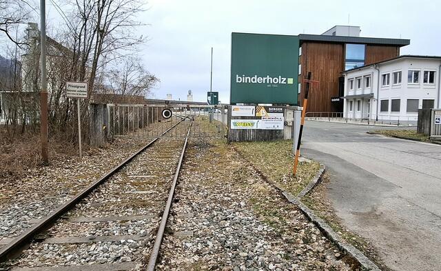 Das Bindergleis bei der Einfahrt in das Gelände.
Foto: Josef
