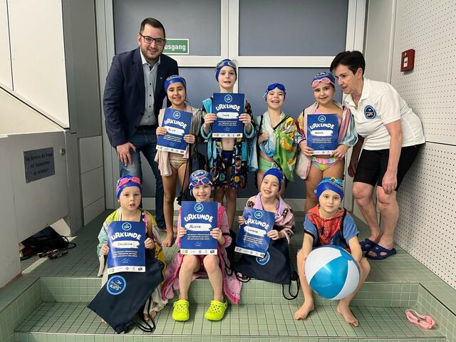 Erfolgreicher Schwimmkids-Kurs in Maria Enzersdorf. | Foto: Büro LH-Stv. Udo Landbauer