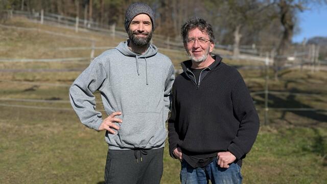 Michael Degenhardt (r.) und Daniel Gärtner treten in Eichkögl an.  | Foto: Grüne Steiermark