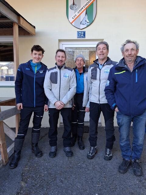 ESV Gasteig: Martin Leo, Stefan Seibl, Michael Wimmer, Wolfgang Schneider und Sepp Seibl. | Foto: Lea Kogler, Brigitte Müller