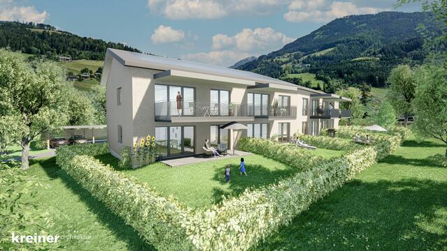 Am 17. März wurden im Rahmen einer feierlichen Hausübergabe die Schlüssel an die neuen Mieterinnen und Mieter überreicht. | Foto: Kreiner Architektur