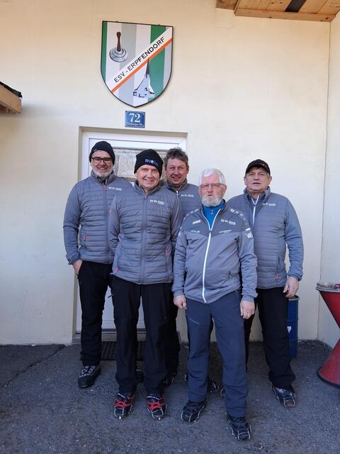 EV St. Ulrich: Wast Nothegger, Klaus Reiter, Franz Noichl jun., Rudi Mitterer und Richard Mitterer. | Foto: Lea Kogler, Brigitte Müller