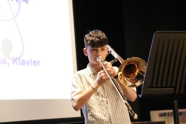 Vitus Koval an der Posaune | Foto: Edith Ertl