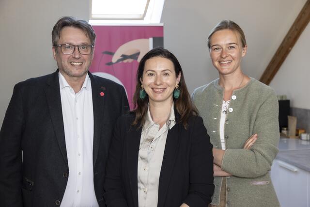 Im Bild (v.l.): Das UNOS-Landesteam Salzburg: Landessprecher-Stellvertreter Andreas Oberhuemer, Landessprecherin Olivia Ulbing-Sommeregger (Mitte), ihr Stellvertreter Andreas Oberhuemer und Teammitglied Verena Herbst. | Foto: UNOS / Andreas Kolarik