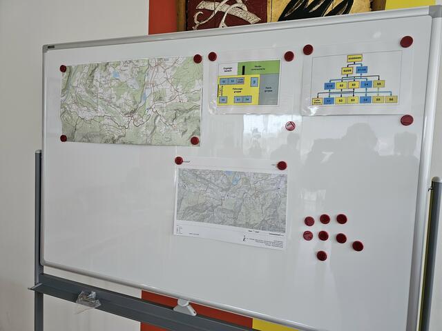 Übersichtsdarstellungen zur Einsatzkoordinierung. | Foto: Georg Bachhiesl