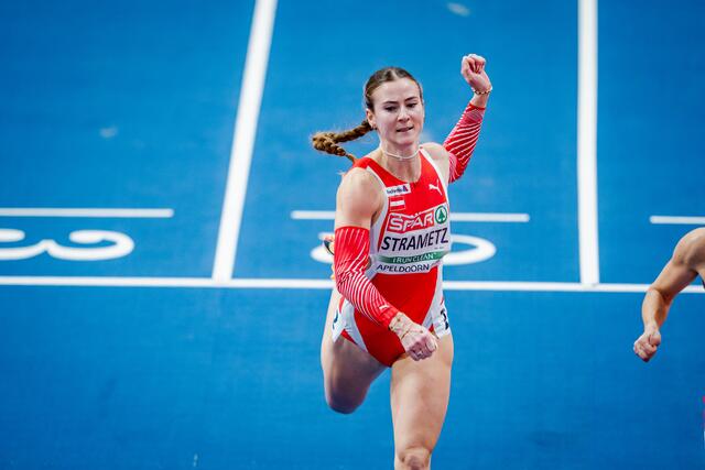 Die Leibnitzerin Karin Strametz konnte nach den 60 m Hürdenlauf souverän das Semifinale erreichen. | Foto: ÖLV/Soňa Maléterová