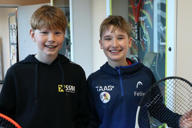 Die Sieger im Burschen-Doppel Paul Luft und Felix Simmel (v.l.) | Foto: Gerhard Langmann