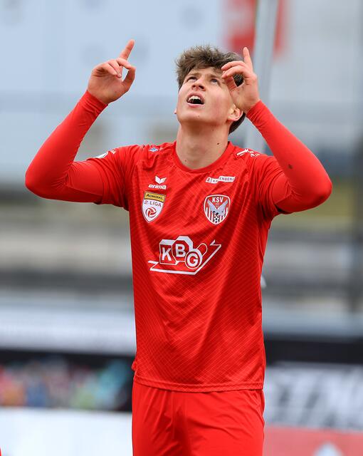 Faris Kavac, KSV-Torschütze zum 3:0 – acht Minuten nach seiner Einwechslung traf der Akademiespieler. | Foto: GEPA pictures