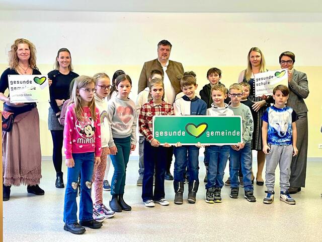 Verleihung der Auszeichnung "Gesunde Gemeinde" und "Gesunde Schule" in Albeck. | Foto: Büro LR.in Beate Prettner
