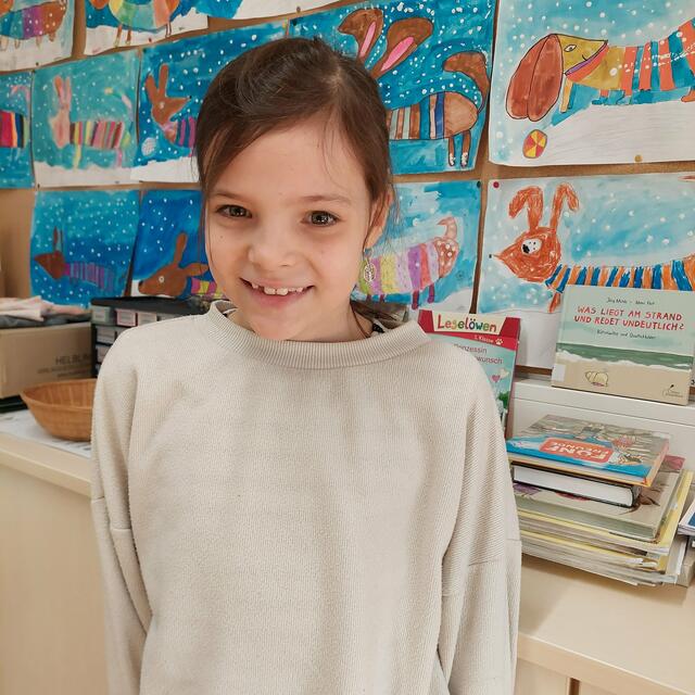 Die Siegerin des Bezirkes Kufstein heißt Lea Kapfinger und kommt aus der Volksschule Oberlangkampfen. | Foto: Land Tirol