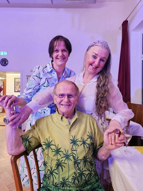 Inge Schernthaner, Josef Geissler und Hildegard Breitfuß
