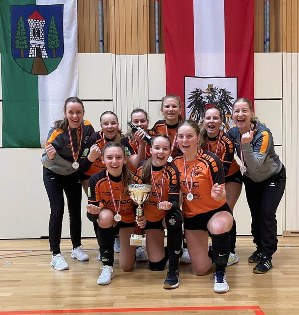 Die U18 Landesmeisterinnen aus Arnreit. | Foto: Sportunion Arnreit