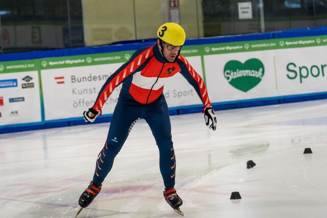 Eisschnellläufer Matthias Schwarz aus Pischelsdorf war schon bei drei Weltspielen mit dabei. | Foto: Christine Kipper