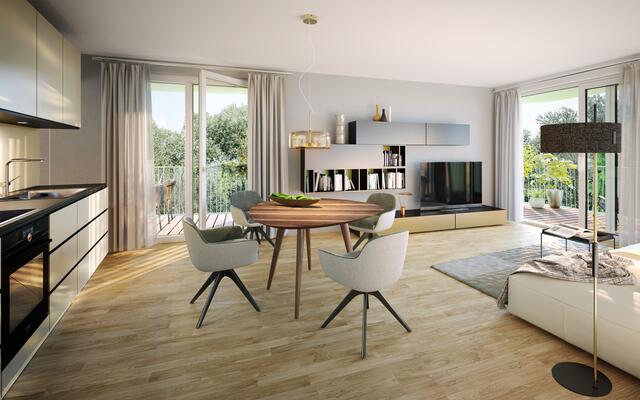 Ein Blick ins Innere der Wohnungen | Foto: Bednarzek &amp; Schnitzer Immobilien