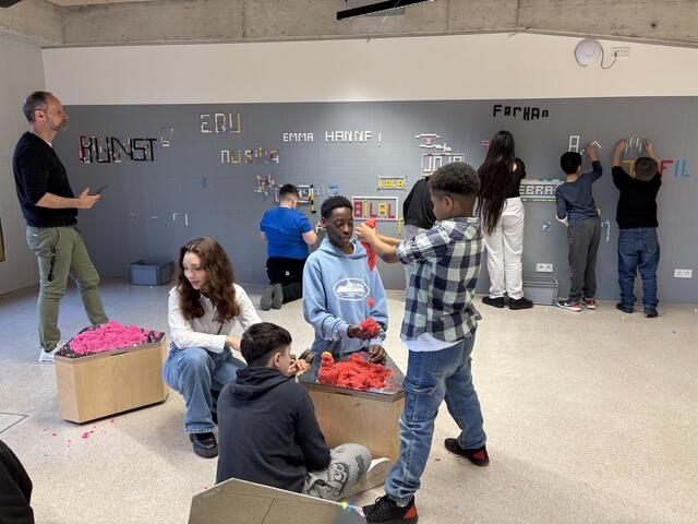 Die 1R der Sportmittelschule im "Labor" des Kindermuseums | Foto: Lauren Seywald / MeinBezirk
