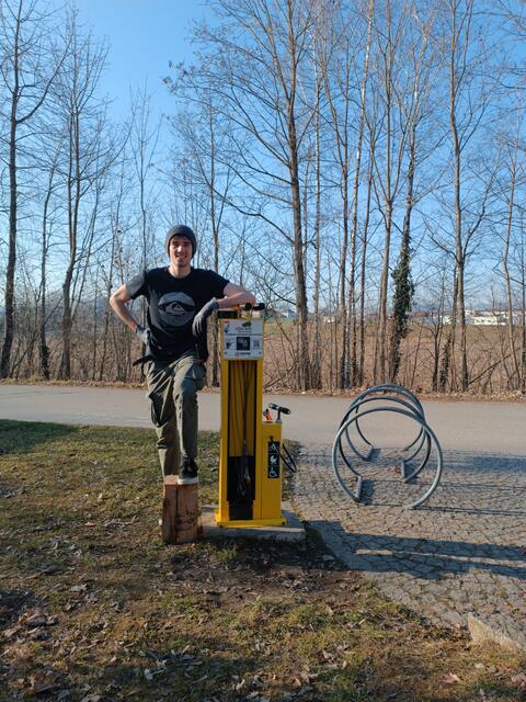 Die Radreparaturstationen können jederzeit genutzt werden. | Foto: Region Urfahr West