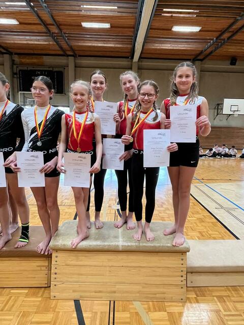 Die Mädchen der zweiten Klassen erturnten sich den Landesmeistertitel. | Foto: Gymnasium Mattersburg