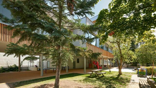 Der Innenhof des Kindergartens. | Foto: Markus Wache