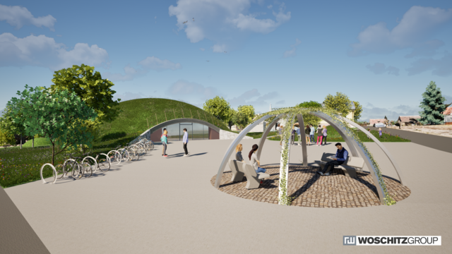 Ein schmucker Pavilloan lädt zum Verweilen ein. | Foto: Woschitz Engineering