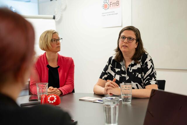 Heidemarie Egger: "Und der größte Erfolg ist, dass wir jetzt hier sitzen, als Leadership-Duo, als Team." | Foto: Martin Baumgartner