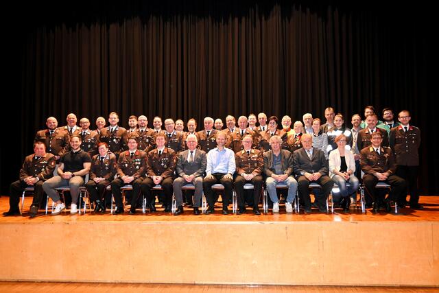 Die Freiwillige Betriebsfeuerwehr Niklasdorf lud zur 123. Wehrversammlung ins Veranstaltungszentrum. | Foto: BFV Leoben/Tomsits
