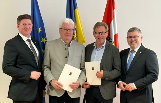 Hirschbach: Vizebürgermeister Rupert Bachhofner (Liste Hirschbach), Bürgermeister Guntmar Müller (SPÖ) | Foto: Pilz
