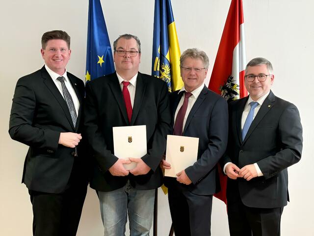 Bad Großpertholz: Vizebürgermeister Markus Wögerer (SPÖ), Bürgermeister Manfred Grill (SPÖ) | Foto: Pilz