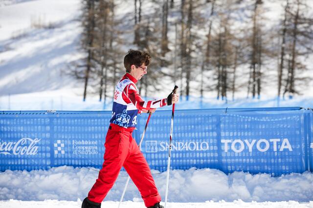 Gabriela Berger beim Crosscountry Skiing in Pragelato, Turin 2025. | Foto: Marco Ciccolella