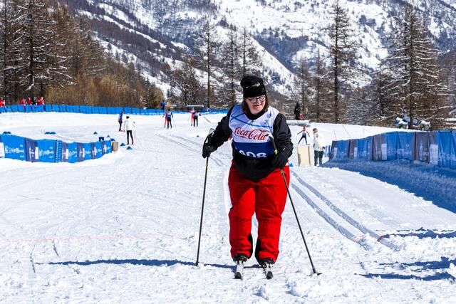 Elisabeth Groder beim Langlaufen in Pragelato, Turin 2025. | Foto: Manuel De Libero