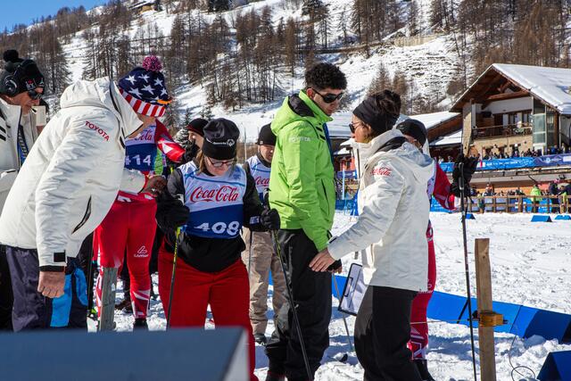 Elisabeth Groder beim Langlaufen in Pragelato, Turin 2025. | Foto: Manuel De Libero