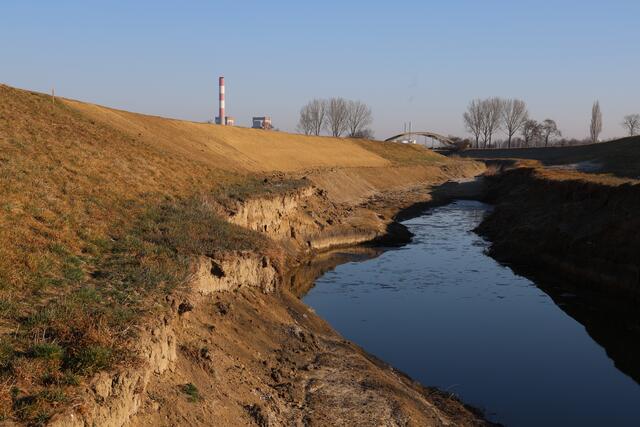 Sanierter Perschlingdamm. | Foto: Marktgemeinde Michelhausen