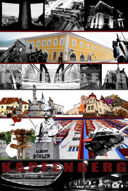 Collage: Die Stadt Kapfenberg im fotografischen Schnelldurchlauf zeigt dieses Werk von Sascha Meister. | Foto: Sascha Meister