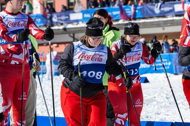 Elisabeth Groder beim Langlaufen in Pragelato, Turin 2025. | Foto: Manuel De Libero